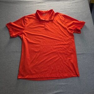 Nike Golf Dri-FIT Polo Shirt Mens 2XL Orange Short Sleeve Standard Fit